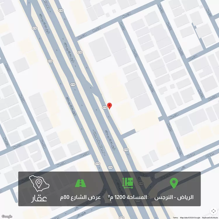 أرض للبيع في شارع عثمان بن عفان , حي النرجس, مدينة الرياض, منطقة الرياض