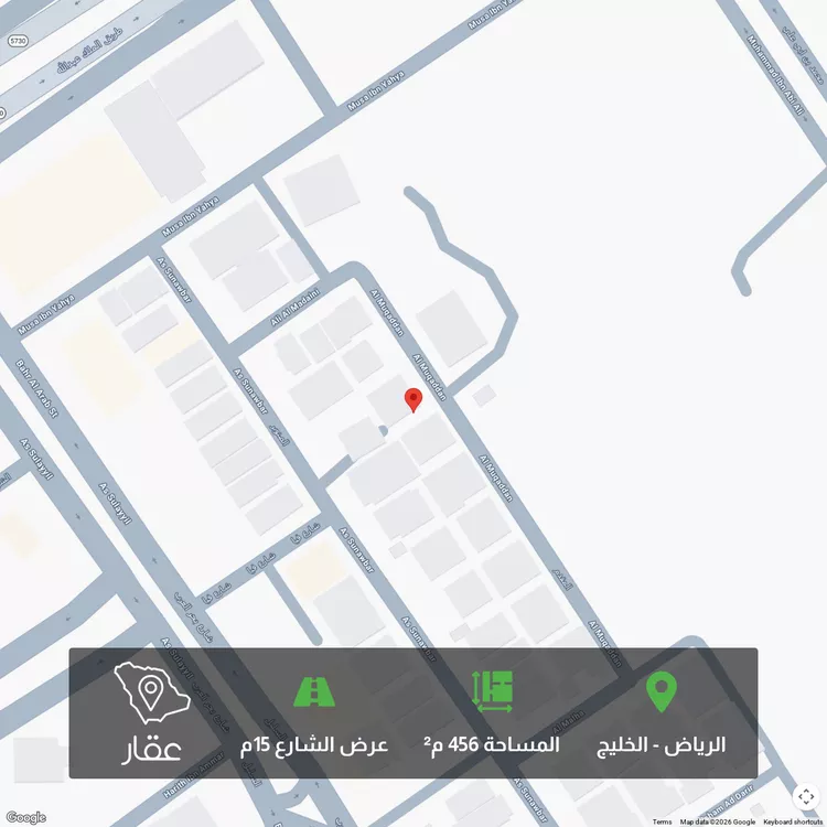 أرض للبيع في شارع المقدم, حي الخليج, مدينة الرياض, منطقة الرياض