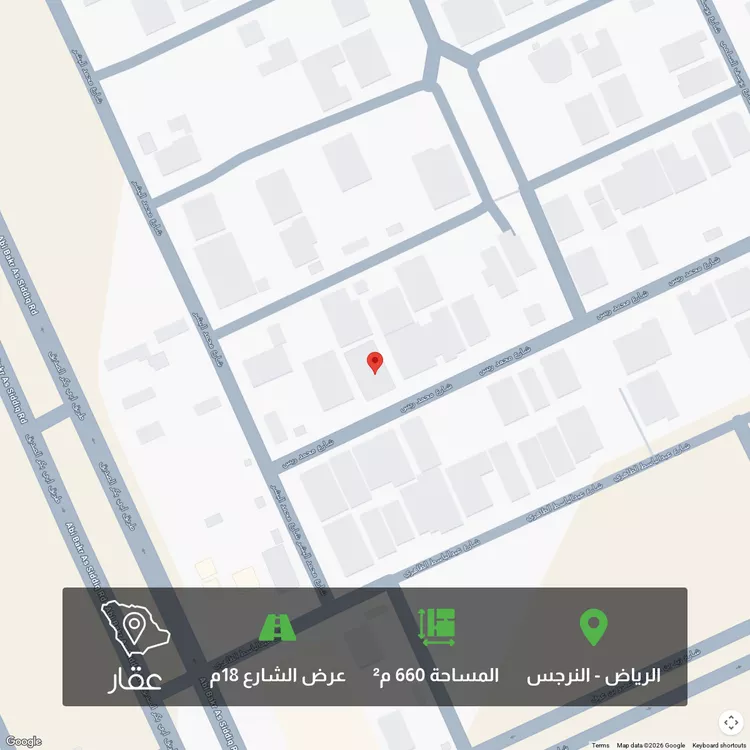 أرض للبيع في شارع محمد ريس, حي النرجس, مدينة الرياض, منطقة الرياض