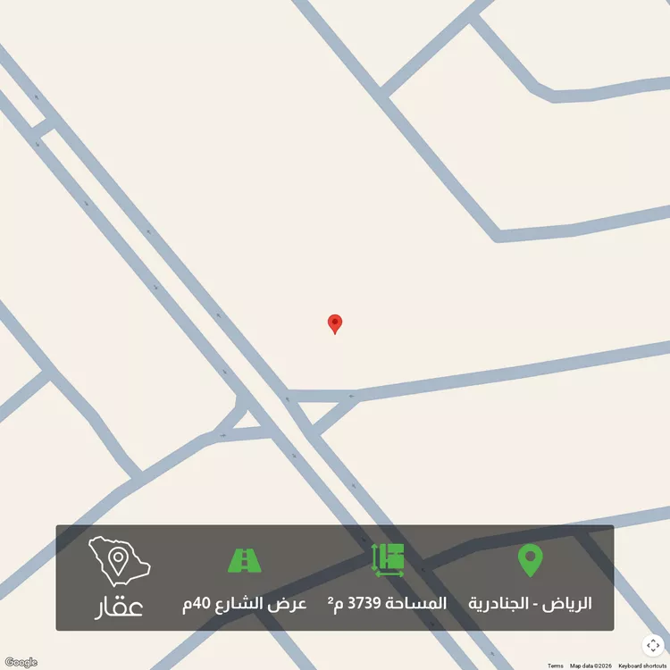 أرض للبيع في حي الجنادرية, مدينة الرياض, منطقة الرياض