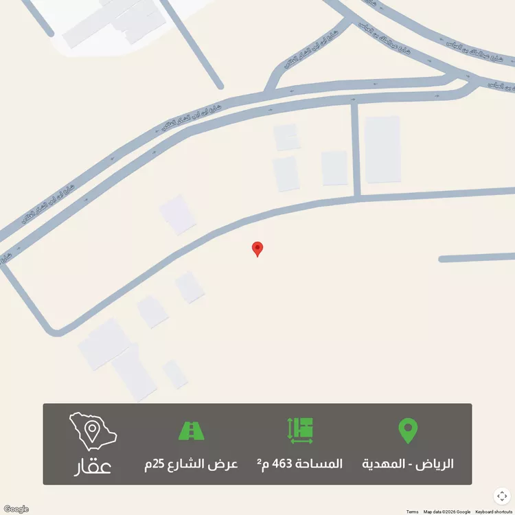 أرض للبيع في شارع محمد بن عبدالعزيز بن هيزع, حي المهدية, مدينة الرياض, منطقة الرياض