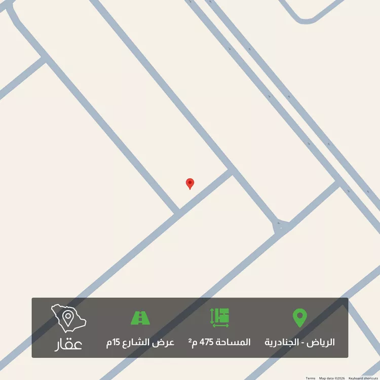 أرض للبيع في حي الجنادرية, مدينة الرياض, منطقة الرياض