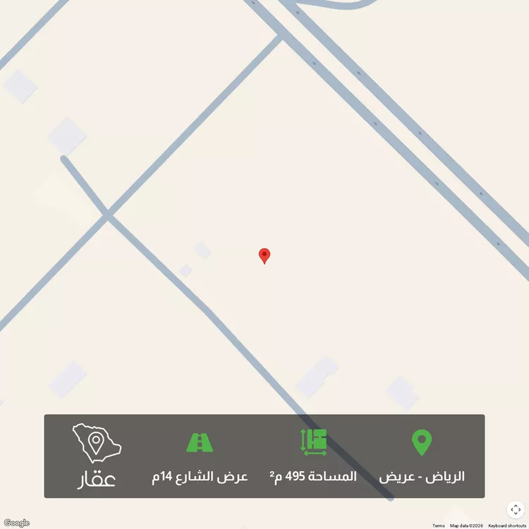 أرض للبيع في حي عريض, مدينة الرياض, منطقة الرياض 1 صورة
