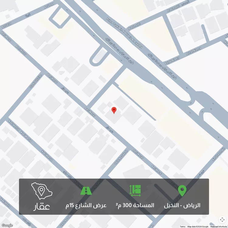 أرض للبيع في شارع بني مزار, حي النخيل, مدينة الرياض, منطقة الرياض 1 صورة