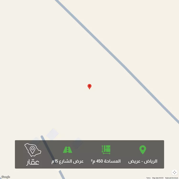 أرض للبيع في حي عريض, مدينة الرياض, منطقة الرياض 1 صورة