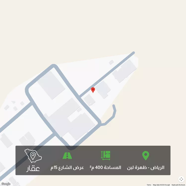 أرض للبيع في شارع رقم 350 ، حي ظهرة لبن ، الرياض ، منطقة الرياض 1 صورة