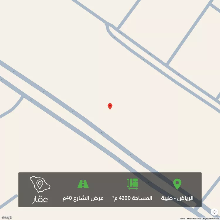 أرض للبيع في شارع الوداعة, حي طيبة, مدينة الرياض, منطقة الرياض 1 صورة