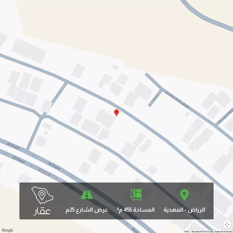 أرض للبيع في شارع عبدالعزيز بن أبي محذورة ، حي المهدية ، الرياض ، منطقة الرياض