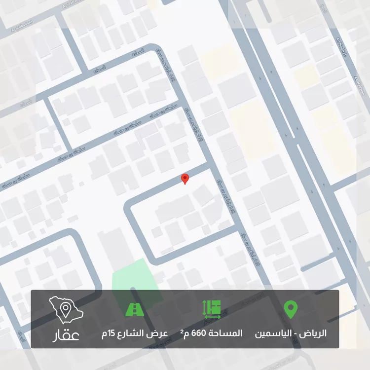 أرض للبيع في شارع الإمام إبراهيم بن سباع, حي الياسمين, مدينة الرياض, منطقة الرياض