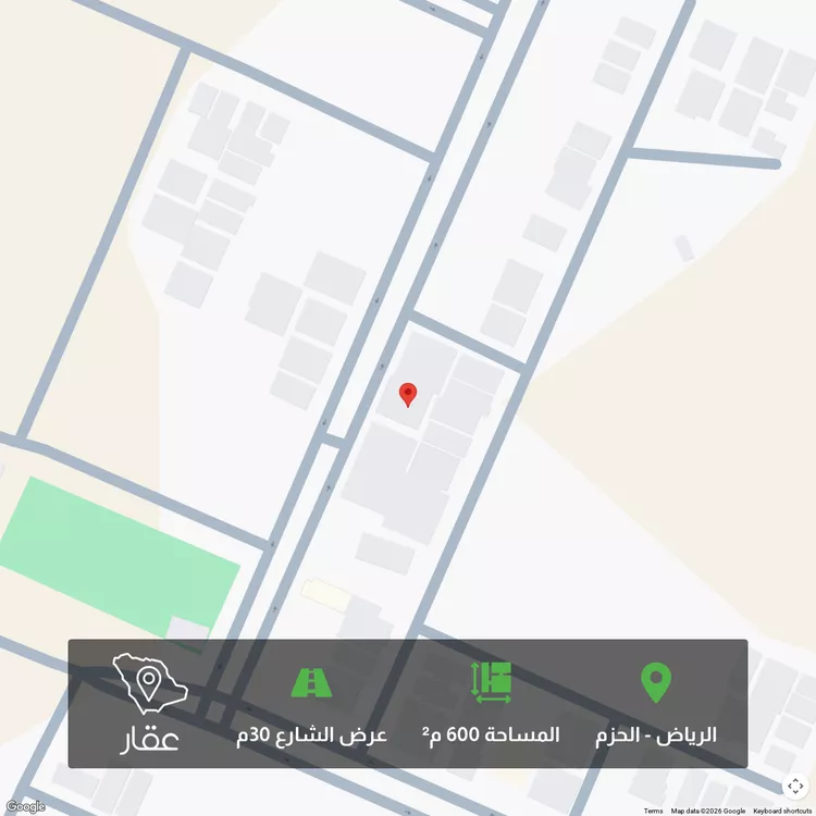 أرض للبيع في شارع ابن نشوان, حي الحزم, مدينة الرياض, منطقة الرياض