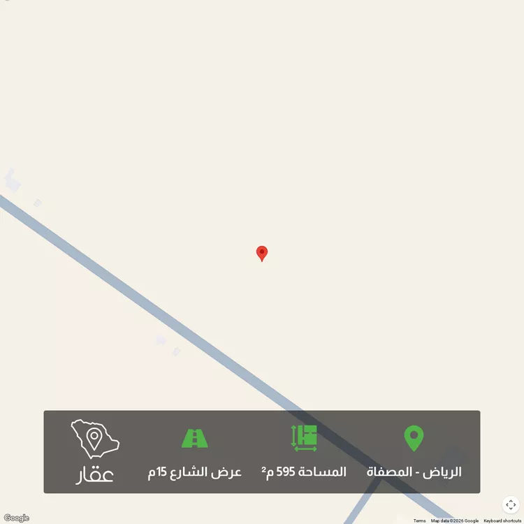 أرض للبيع في شارع عابس بن حصين, حي المصفاة, مدينة الرياض, منطقة الرياض 1 صورة