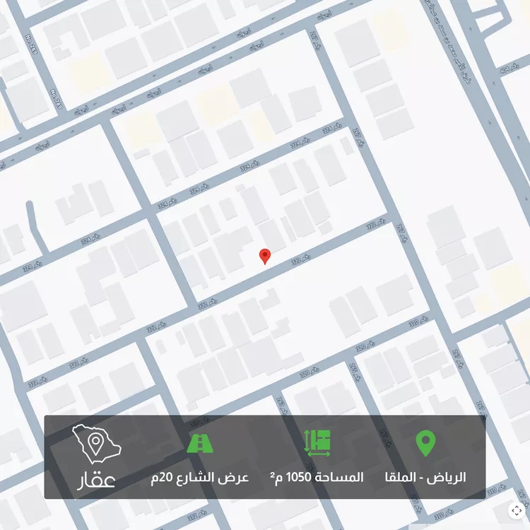 أرض للبيع في شارع رقم 322 ، حي الملقا ، الرياض ، منطقة الرياض