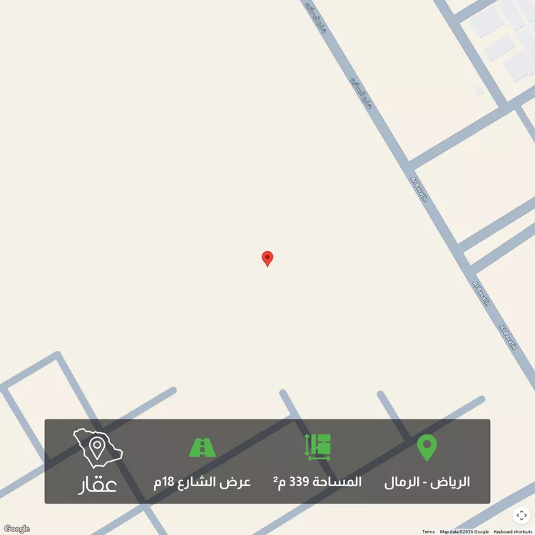 أرض للبيع في شارع ابي الحسن علي , حي الرمال, مدينة الرياض, منطقة الرياض