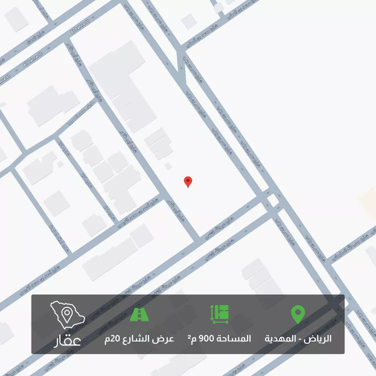 أرض للبيع في شارع أبي ظاهر, حي المهدية, مدينة الرياض, منطقة الرياض