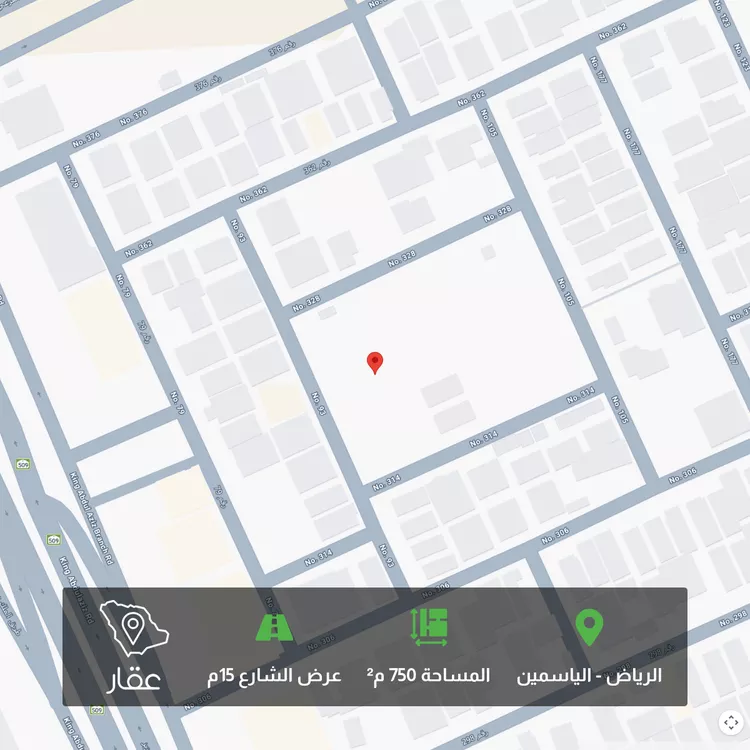 أرض للبيع في شارع رقم 105, حي الياسمين, مدينة الرياض, منطقة الرياض