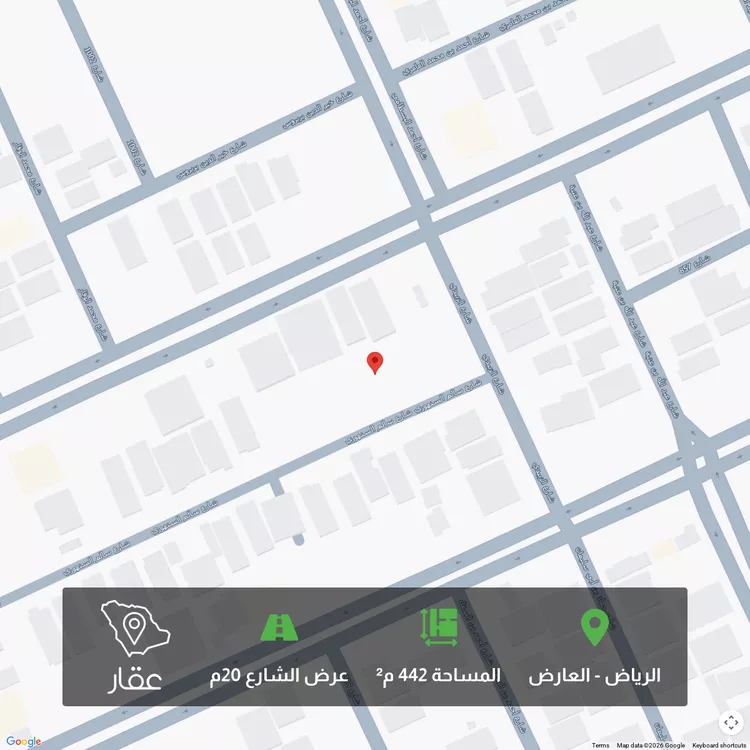 أرض للبيع في شارع سالم السنهوري, حي العارض, مدينة الرياض, منطقة الرياض