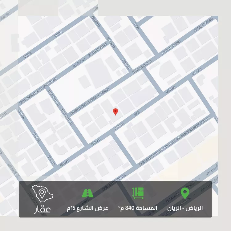 أرض للبيع في شارع البقاع, حي الريان, مدينة الرياض, منطقة الرياض
