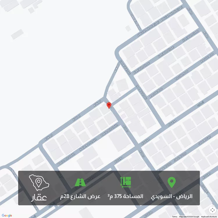 أرض للبيع في شارع ساجر ، حي السويدي ، الرياض ، منطقة الرياض 1 صورة
