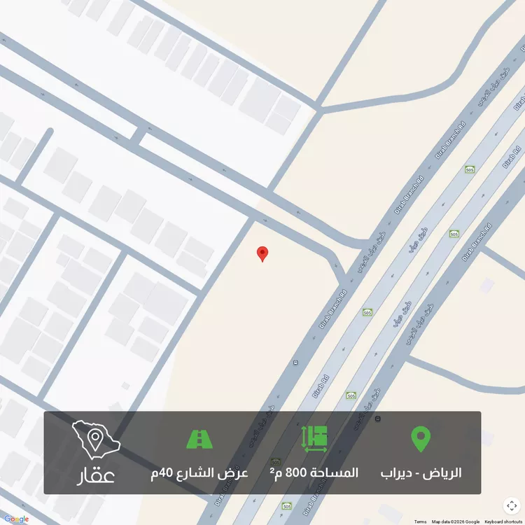 أرض للبيع في شارع محمد الدمياطي, حي ديراب, مدينة الرياض, منطقة الرياض