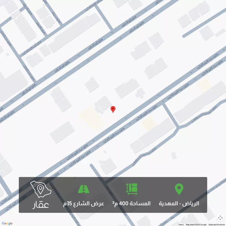 أرض للبيع في شارع سيف الدين الخطيب, حي المهدية, مدينة الرياض, منطقة الرياض