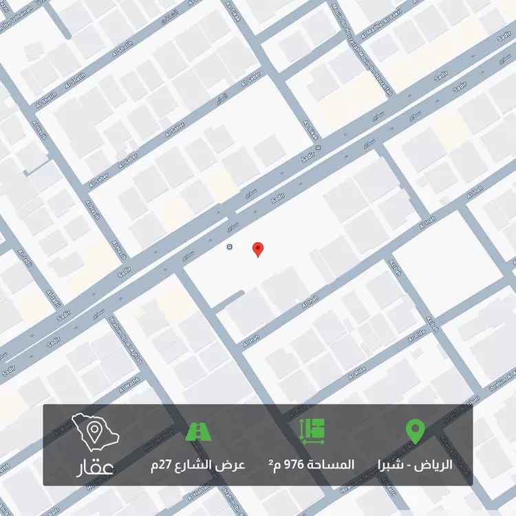أرض للبيع في شارع سدير, حي شبرا, مدينة الرياض, منطقة الرياض صورة 2