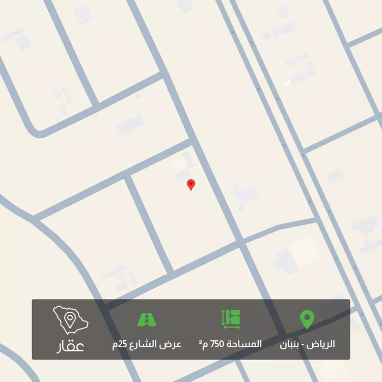 أرض للبيع في شارع العقربية, حي بنبان, مدينة الرياض, منطقة الرياض صورة 2