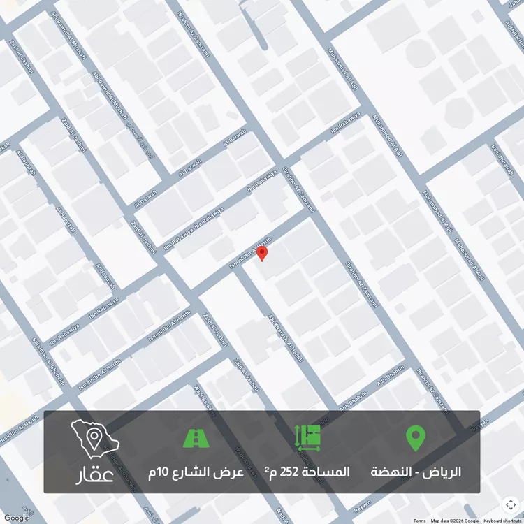 أرض للبيع في شارع أبي خراش الهذلي, حي النهضة, مدينة الرياض, منطقة الرياض