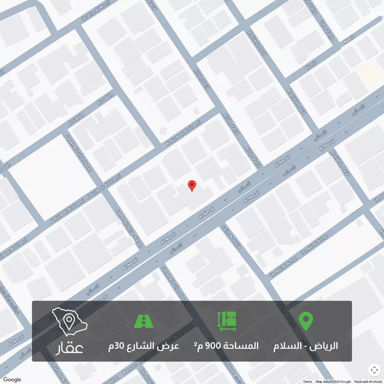 أرض للبيع في شارع النسائي, حي السلام, مدينة الرياض, منطقة الرياض 1 صورة