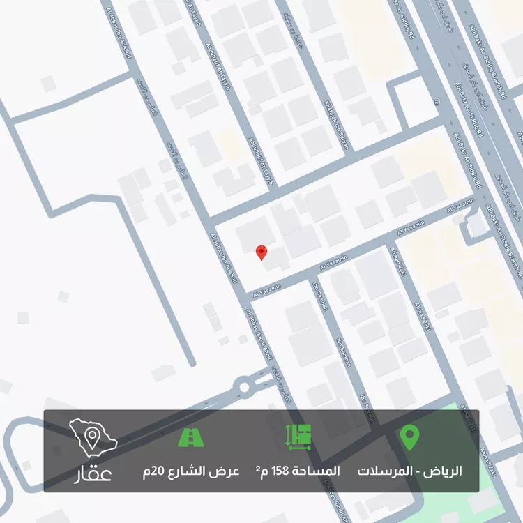 أرض للبيع في شارع العباس بن الأحنف, حي المرسلات, مدينة الرياض, منطقة الرياض