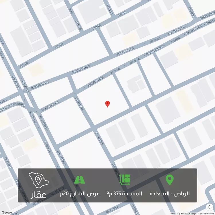 أرض للبيع في شارع محمد المحتسب, حي السعادة, مدينة الرياض, منطقة الرياض