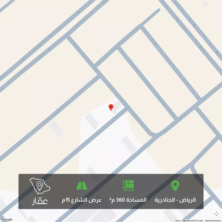 أرض للبيع في شارع 4189407, حي الجنادرية, مدينة الرياض, منطقة الرياض 1 صورة