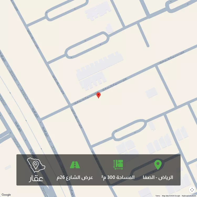 أرض للبيع في شارع محمد بن الهيثم بن شبابه, حي الصفاء, مدينة الرياض, منطقة الرياض 1 صورة
