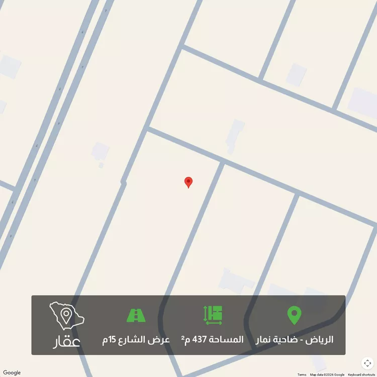 أرض للبيع في شارع مخطط 3, حي ضاحية نمار, مدينة الرياض, منطقة الرياض 1 صورة