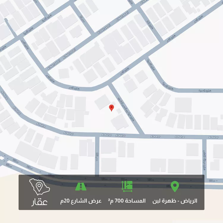 أرض للبيع في شارع توبة بن الحمير العامري, حي ظهرة لبن, مدينة الرياض, منطقة الرياض 6