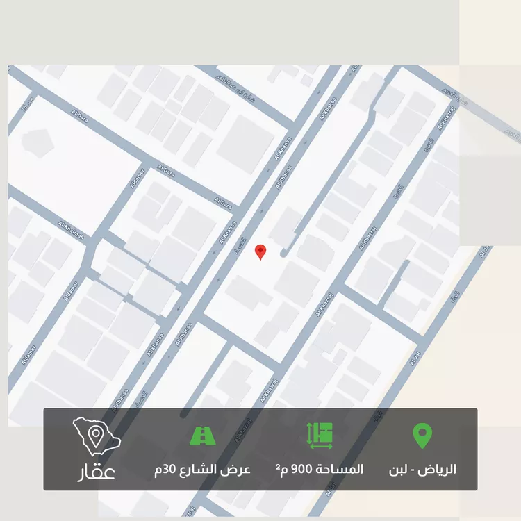 أرض للبيع في شارع الخنساء, حي لبن, مدينة الرياض, منطقة الرياض