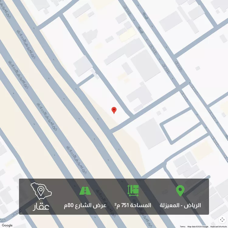 أرض للبيع في شارع الفياضة, حي المعيزيلة, مدينة الرياض, منطقة الرياض