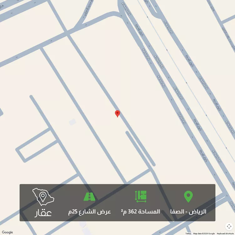 أرض للبيع في شارع عبدالرحمن بن أسلم, حي الصفاء, مدينة الرياض, منطقة الرياض صورة 2