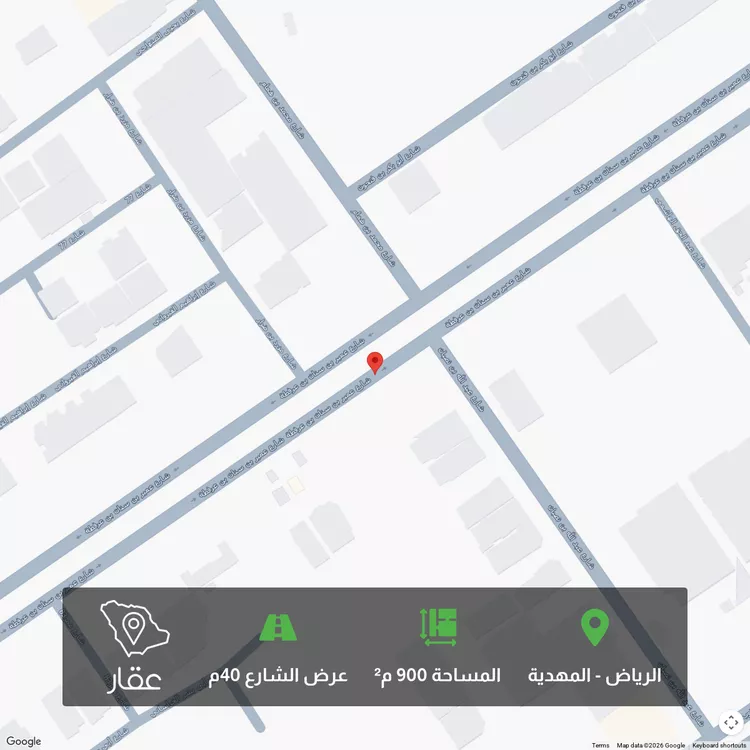 أرض للبيع في شارع عمير بن سنان بن عرفطة, حي المهدية, مدينة الرياض, منطقة الرياض