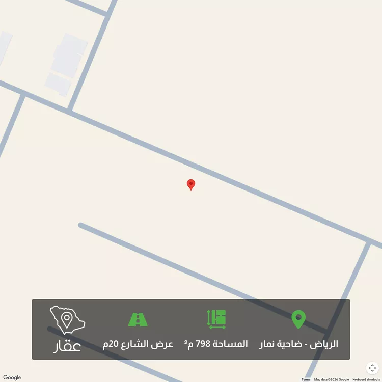 أرض للبيع في شارع وادي نعام ، حي ضاحية نمار ، الرياض ، منطقة الرياض