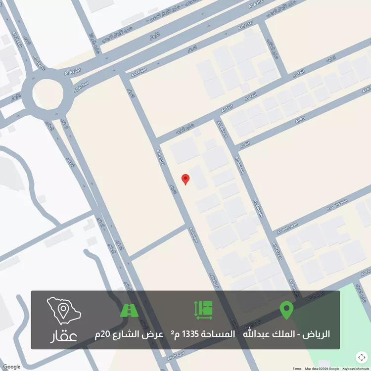 أرض للبيع في شارع أشيقر, حي الملك عبدالله, مدينة الرياض, منطقة الرياض 1 صورة