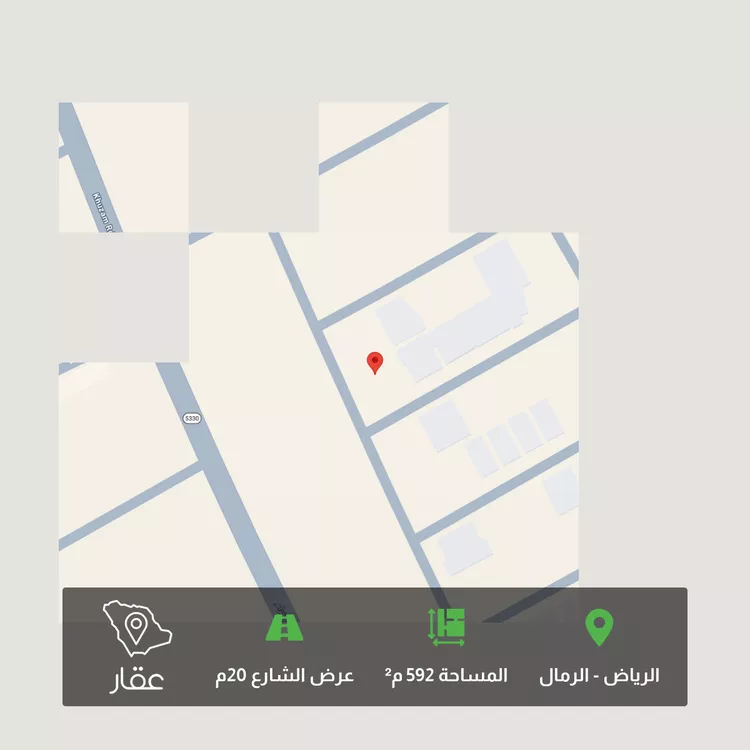 أرض للبيع في شارع زياد بن أيوب, حي الرمال, مدينة الرياض, منطقة الرياض