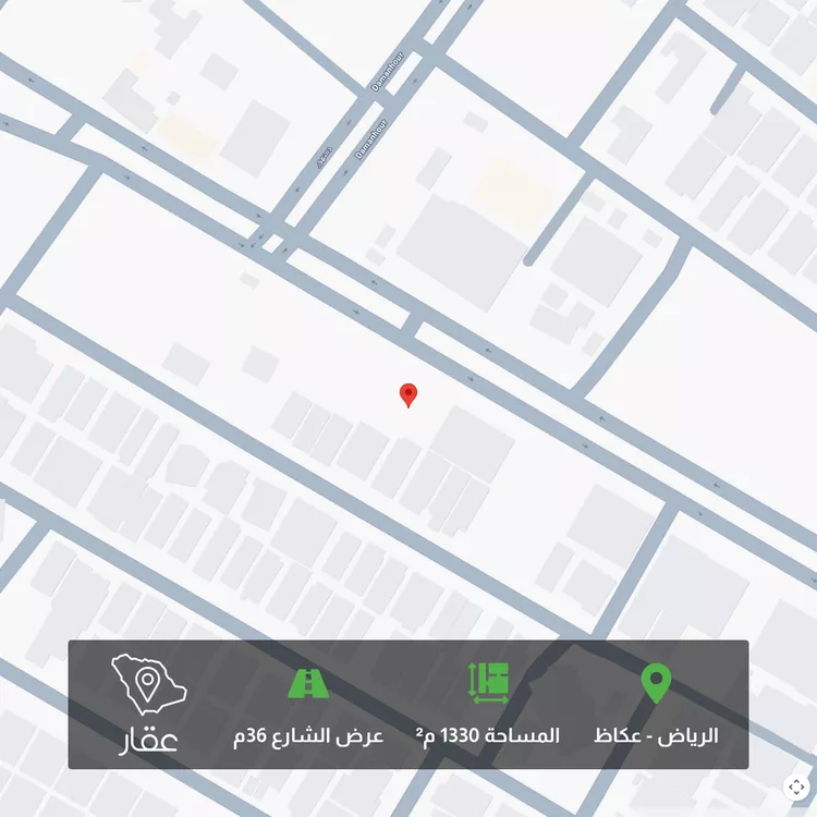 أرض للبيع في شارع طياش, حي عكاظ, مدينة الرياض, منطقة الرياض