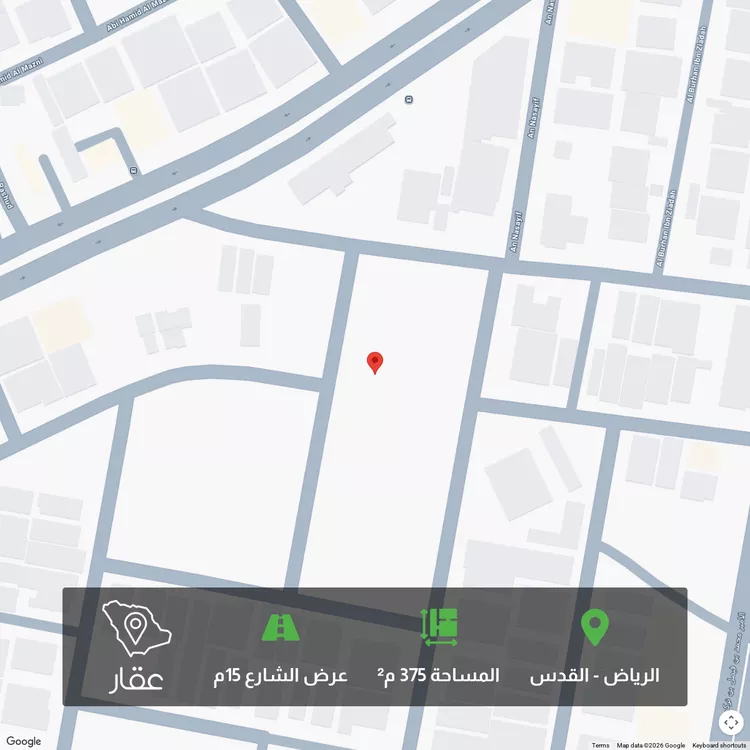 أرض للبيع في شارع أبي السرار, حي القدس, مدينة الرياض, منطقة الرياض