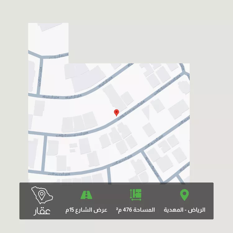 أرض للبيع في شارع أحمد بن محمد المراكشي ، حي المهدية ، الرياض ، منطقة الرياض