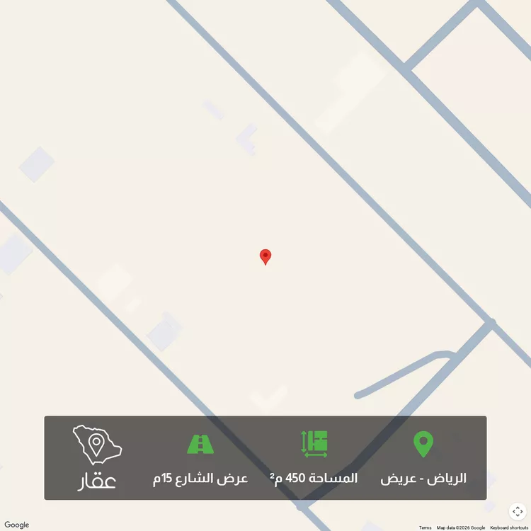أرض للبيع في حي عريض, مدينة الرياض, منطقة الرياض 1 صورة