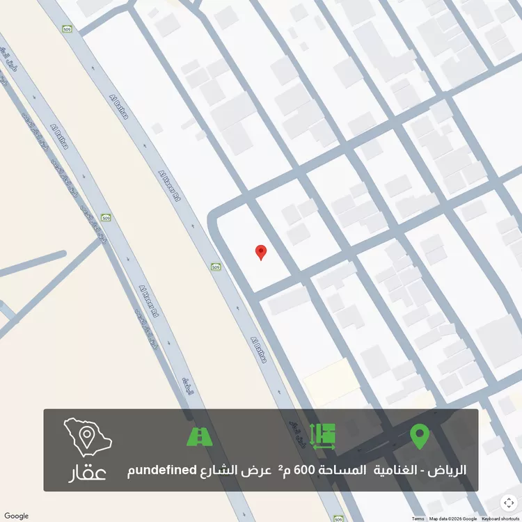 أرض للبيع في حي ، طريق الحائر ، حي الغنامية ، الرياض ، منطقة الرياض