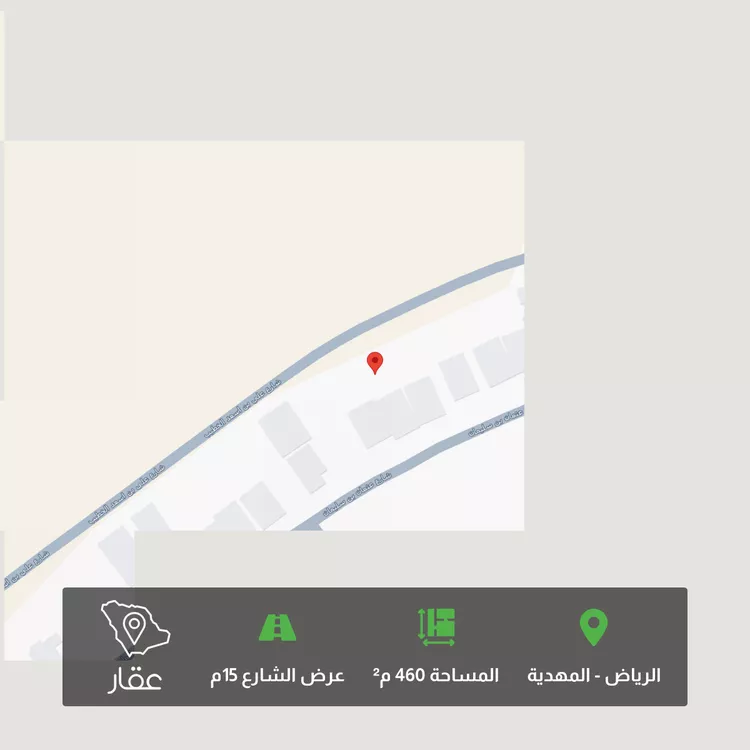 أرض للبيع في شارع علي بن أسعد الخطيب, حي المهدية, مدينة الرياض, منطقة الرياض صورة 2