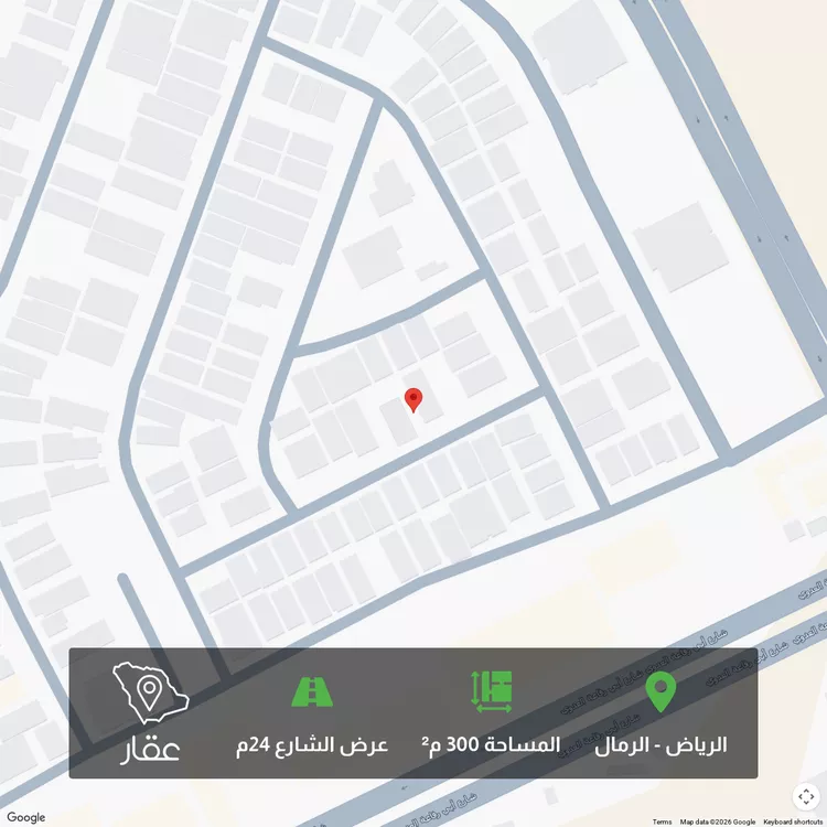 أرض للبيع في شارع نجم الأنصاري, حي الرمال, مدينة الرياض, منطقة الرياض