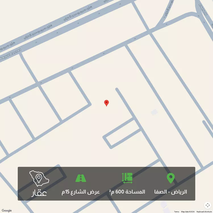 أرض للبيع في شارع ممر 20, حي الصفاء, مدينة الرياض, منطقة الرياض 1 صورة
