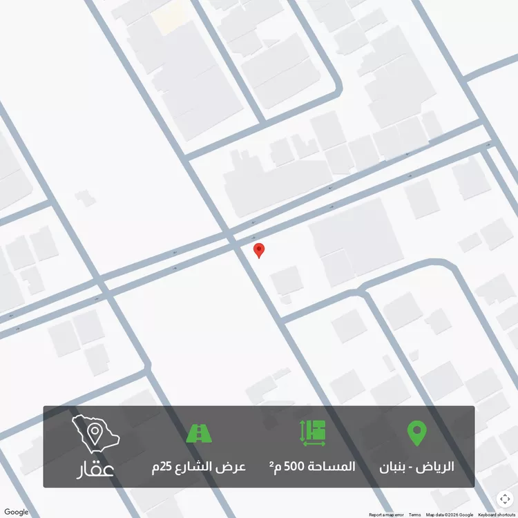 أرض للبيع في شارع 25, حي عقرباء, مدينة الجبيلة, منطقة الرياض
